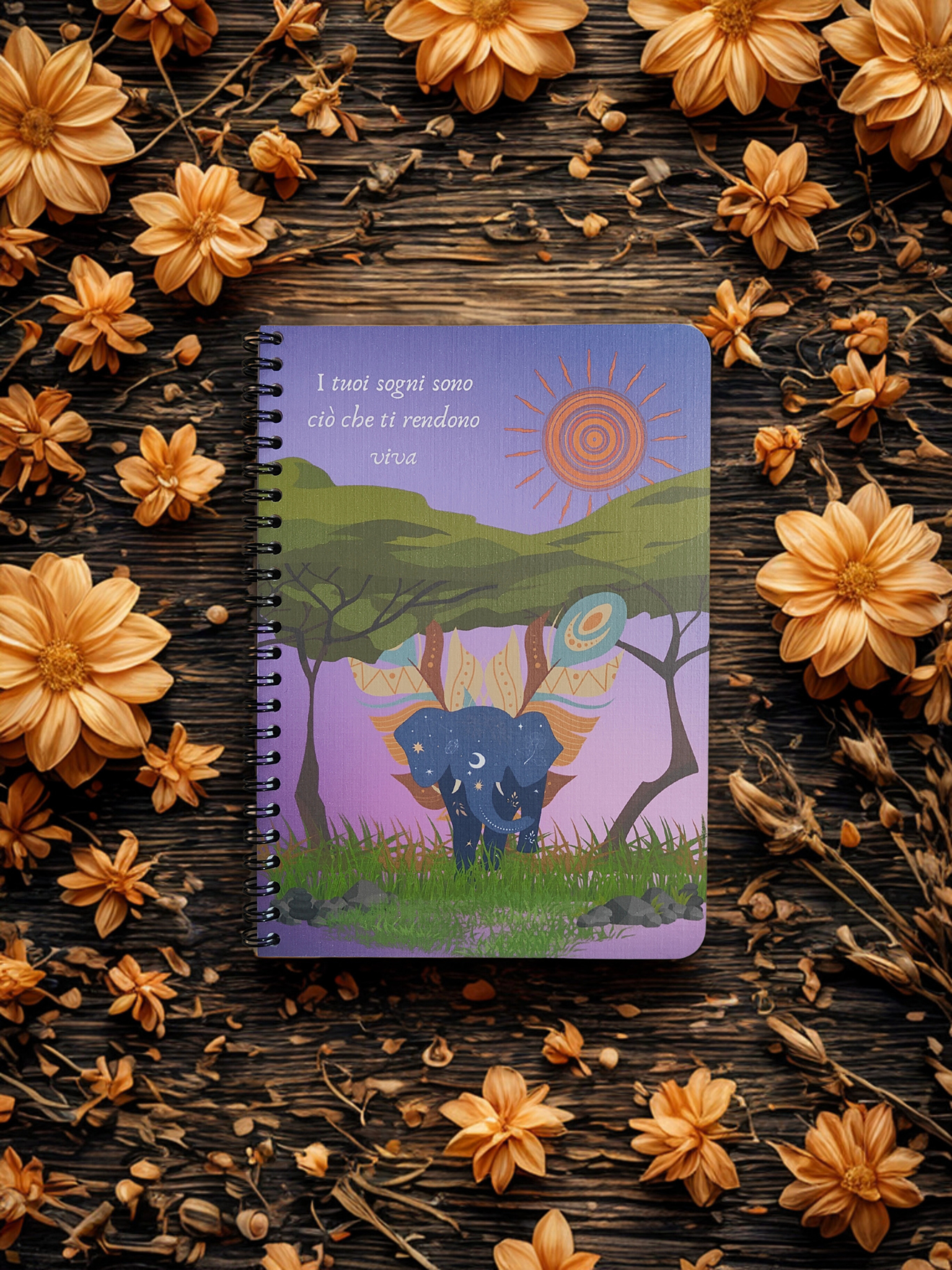 Quaderno artigianale illustrato "La magia di un sogno" - Journal mindfulness e idea regalo