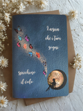 Quaderno artigianale illustrato "Lasciali volare" - sogni, libertà e leggerezza