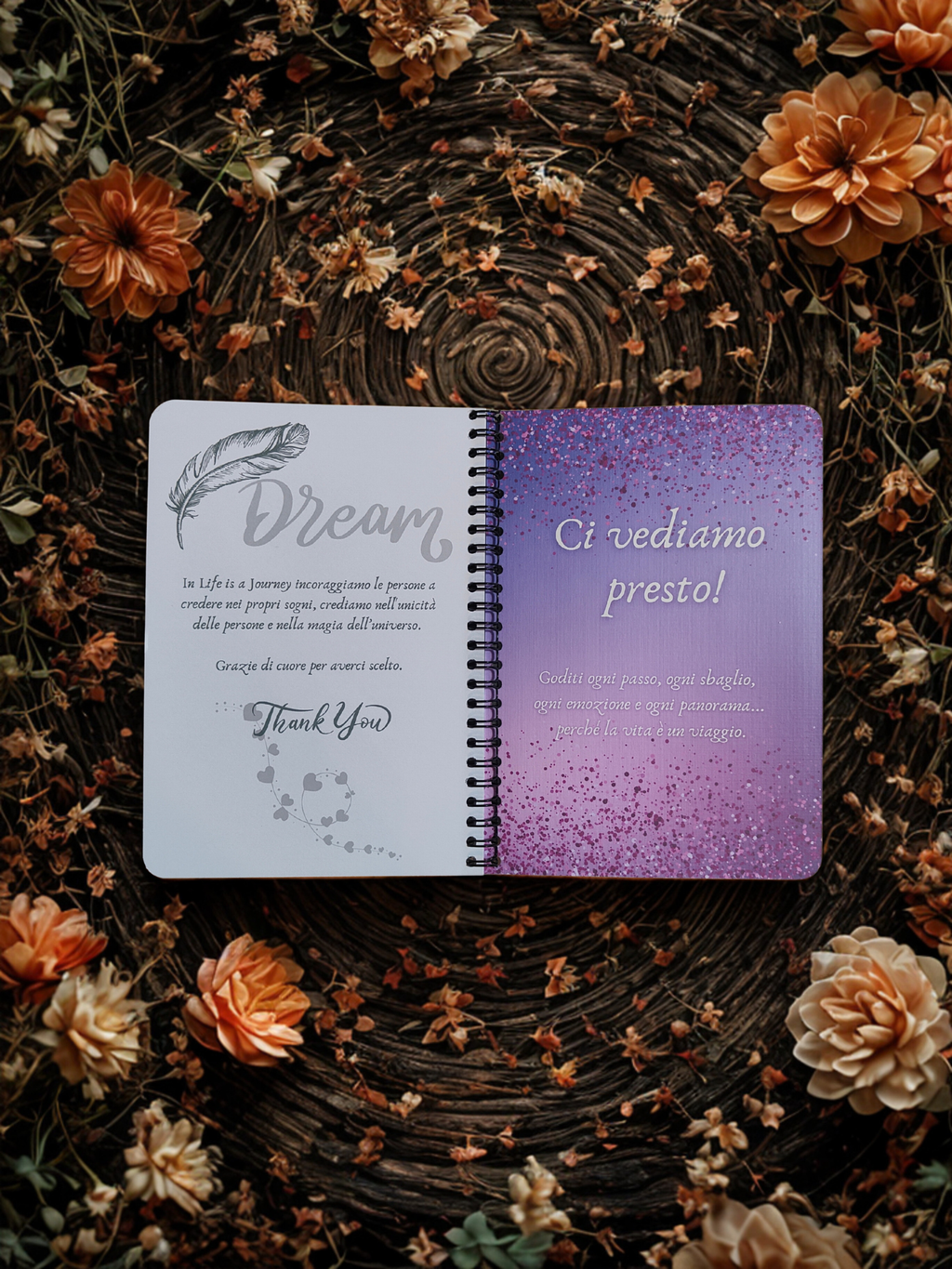 Quaderno artigianale illustrato "La magia di un sogno" - Journal mindfulness e idea regalo