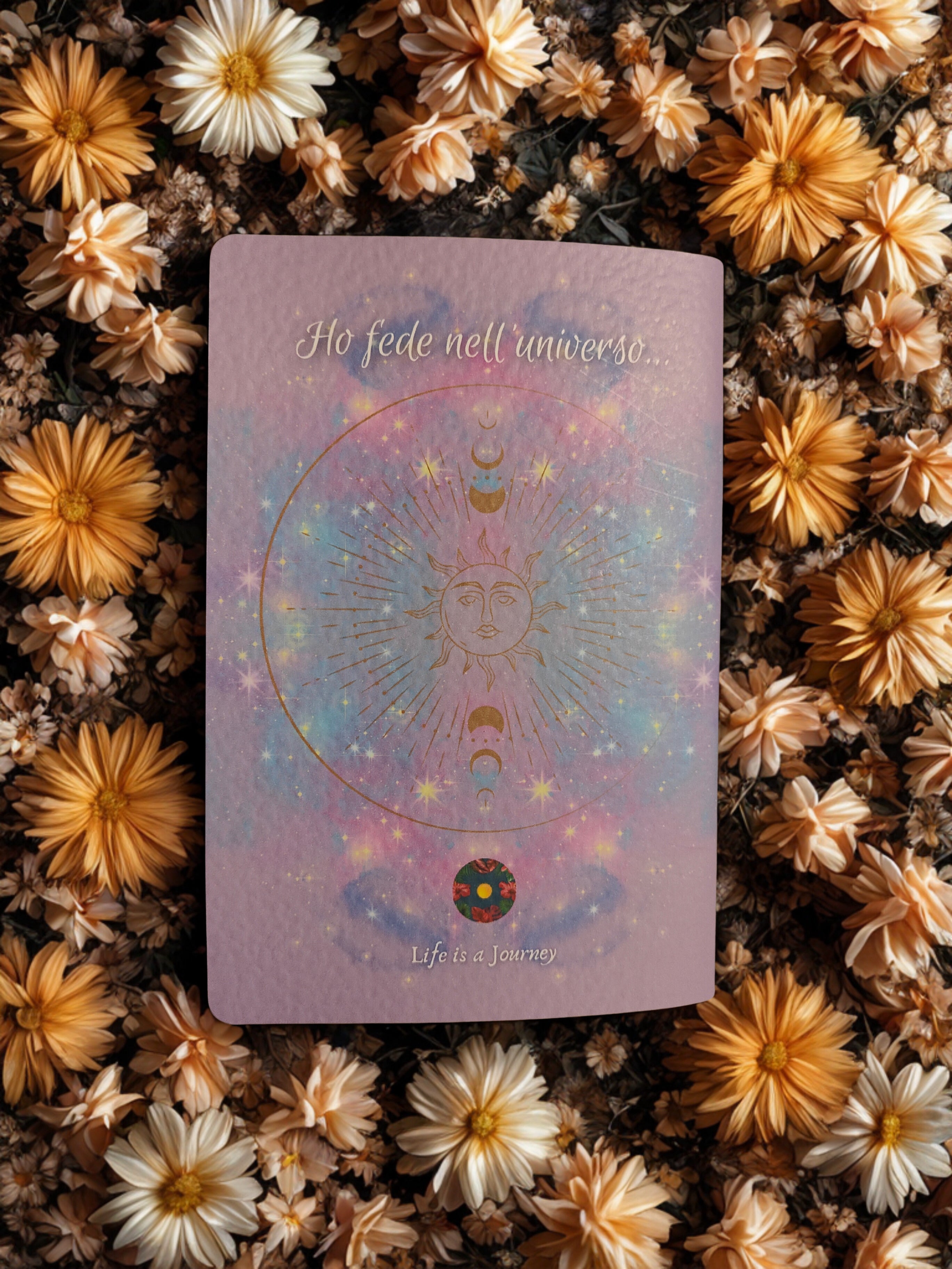 Quaderno artigianale illustrato spirituale "Mi fido dell'universo" - ispirazione, fiducia e mindfulness