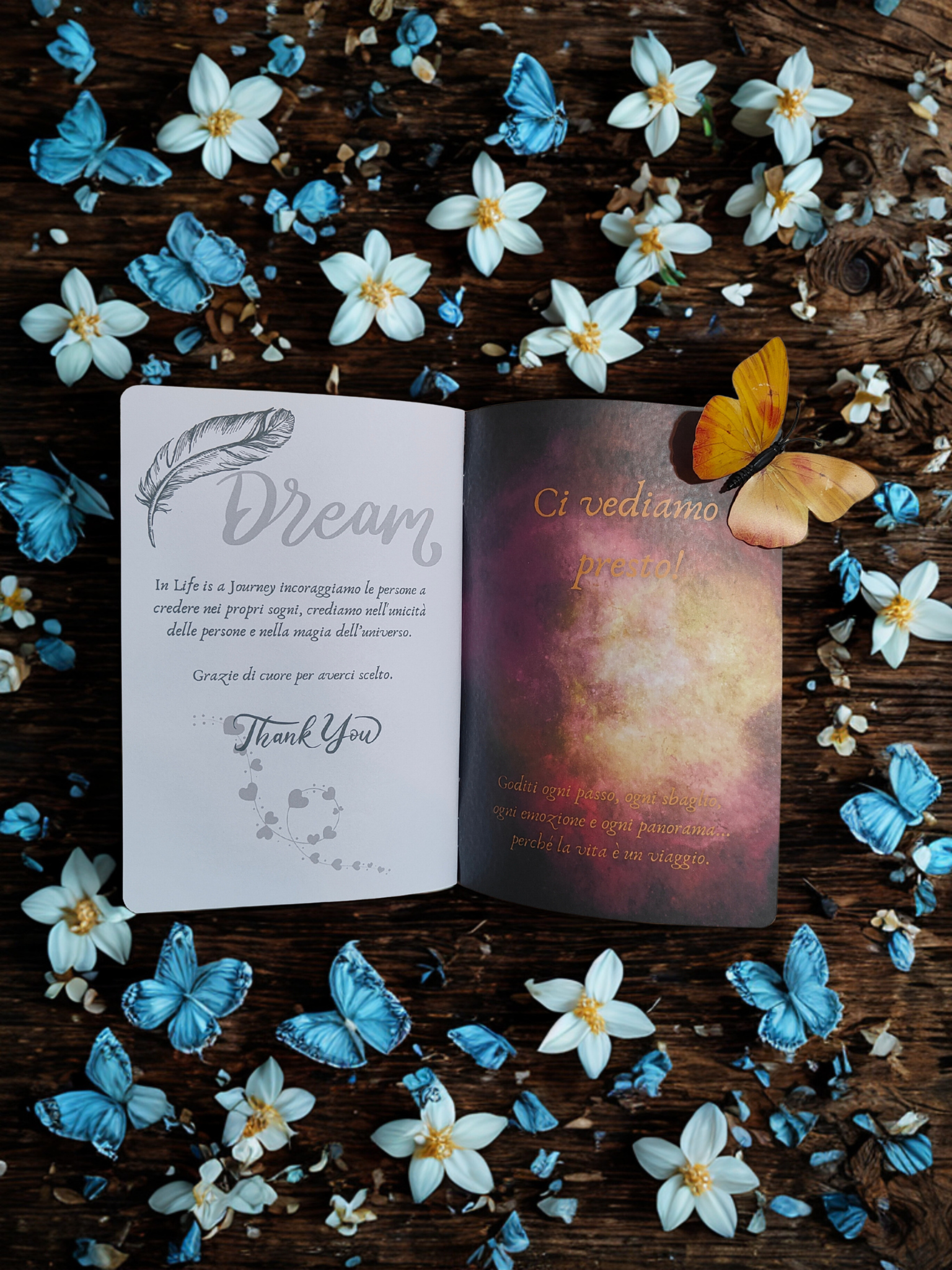 Quaderno artigianale personalizzabile "Segui il tuo destino" - il potere di ascoltare te stessa