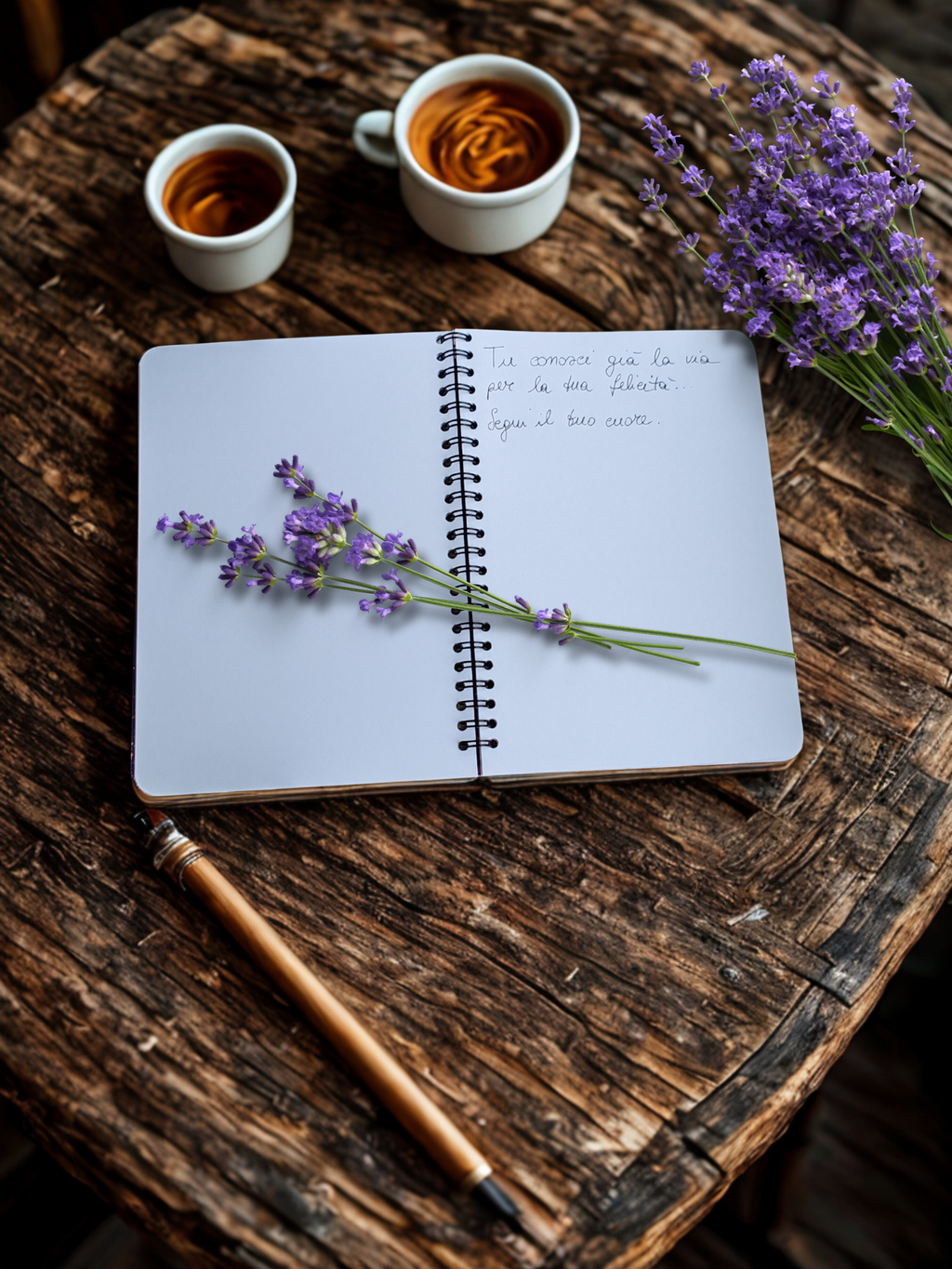 Quaderno artigianale illustrato "Energia cosmica" - magia, luna e potere interiore