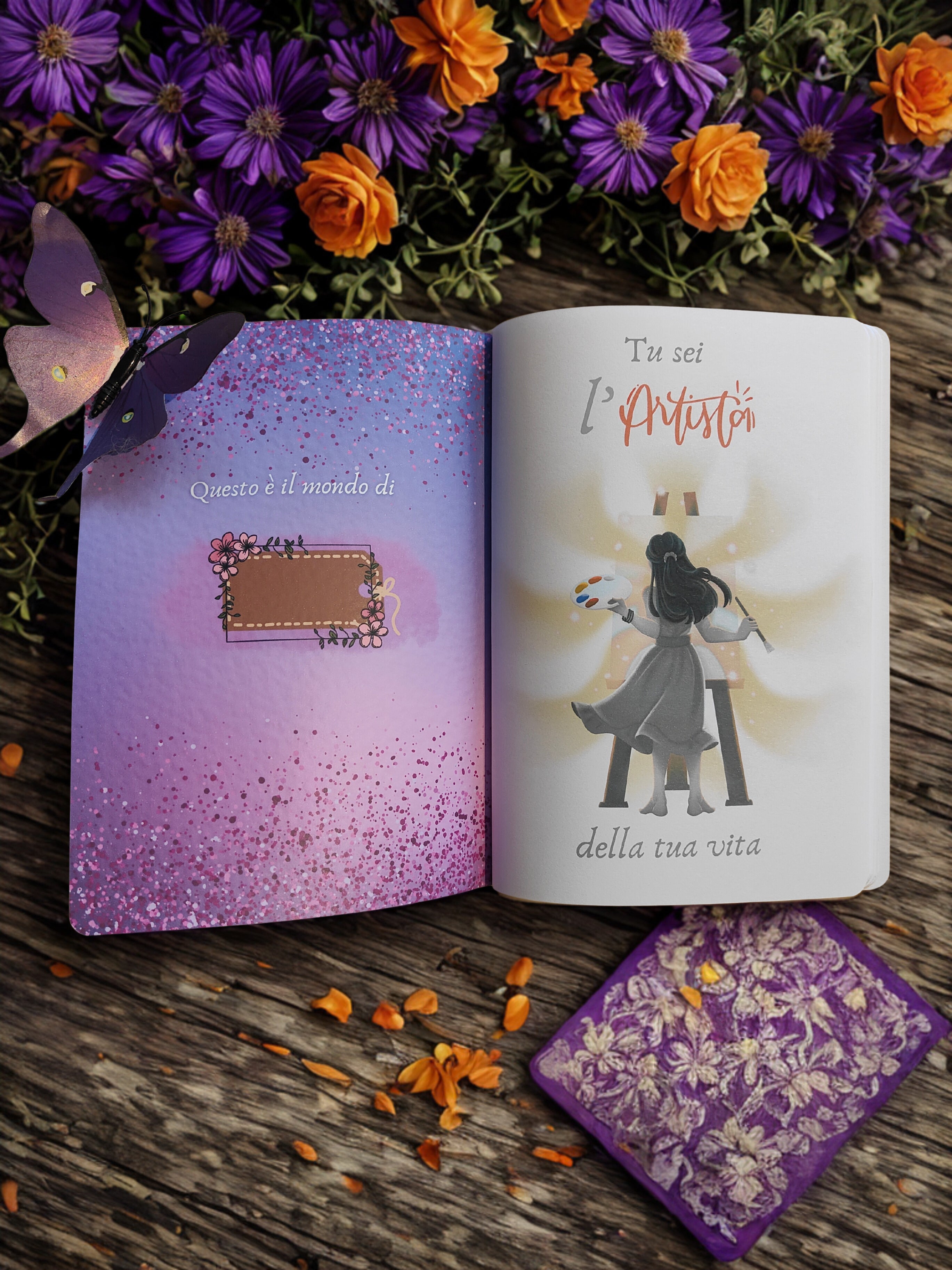 Quaderno artigianale illustrato "La magia di un sogno" - Journal mindfulness e idea regalo