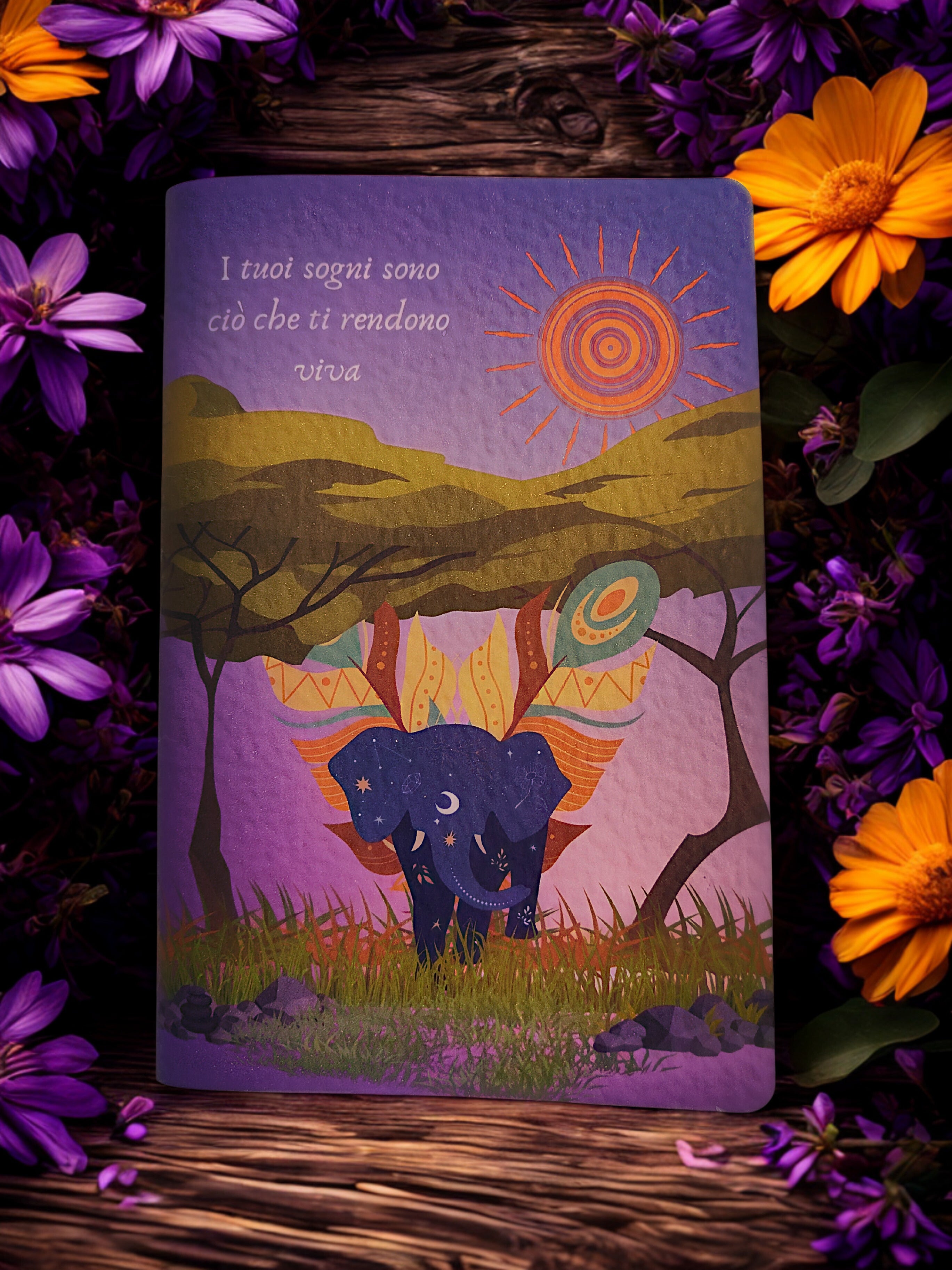 Quaderno artigianale illustrato "La magia di un sogno" - Journal mindfulness e idea regalo