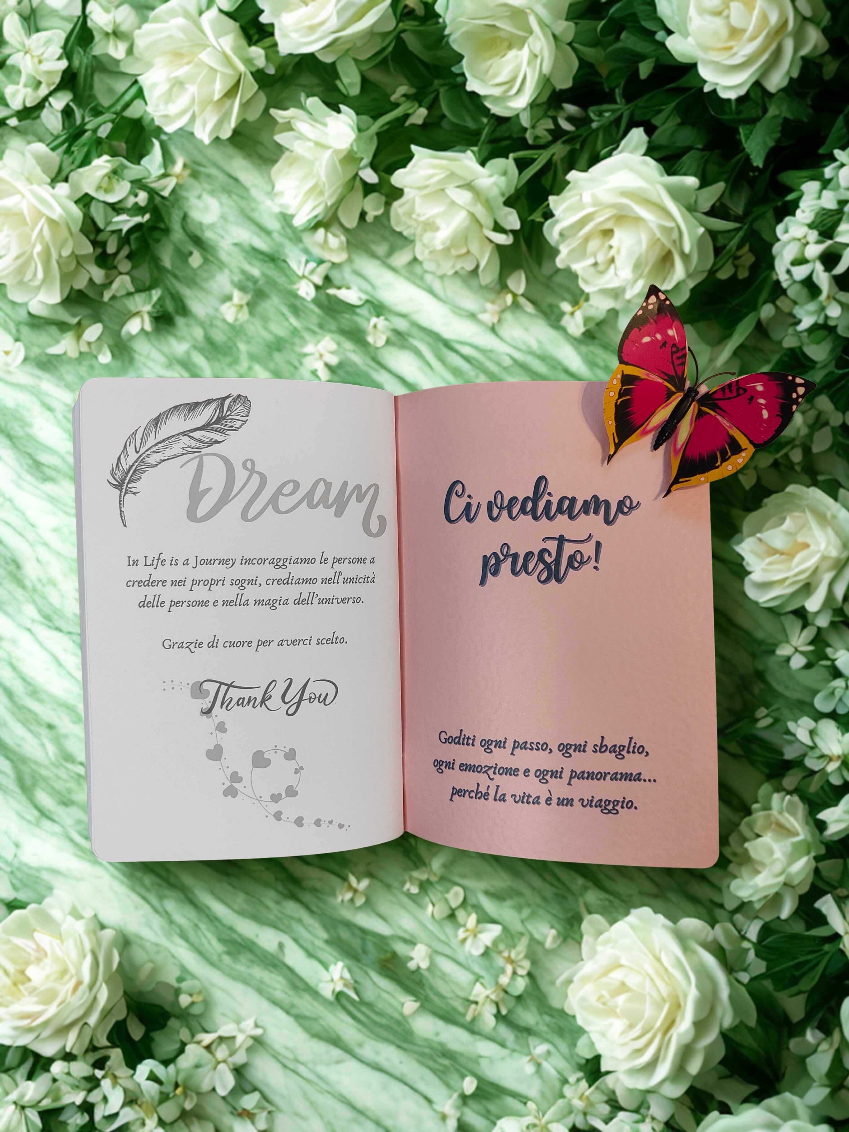 Quaderno artigianale illustrato "Rendilo possibile" - sogna in grande e realizza i tuoi desideri