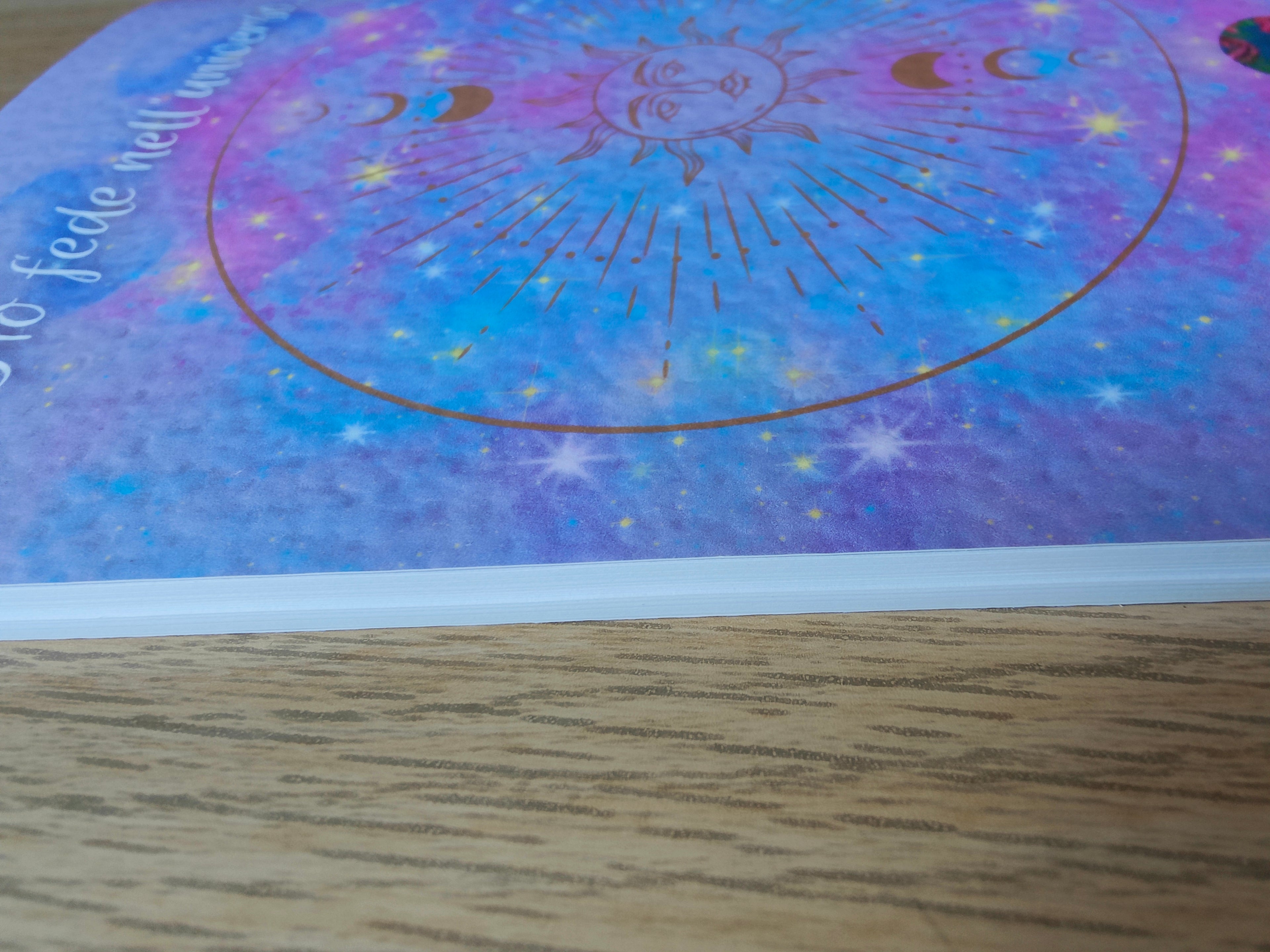 Quaderno artigianale illustrato spirituale "Mi fido dell'universo" - ispirazione, fiducia e mindfulness