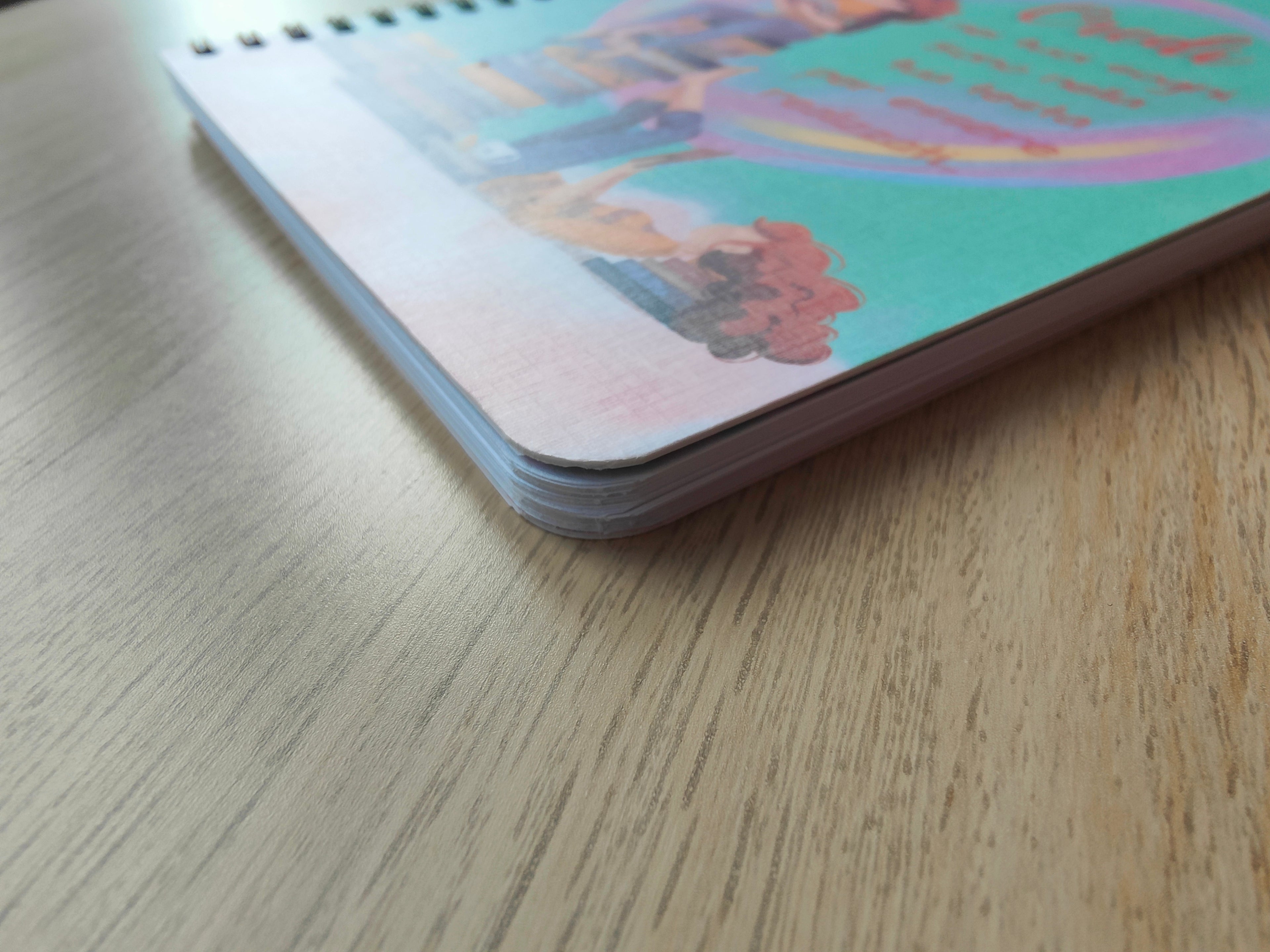 Quaderno artigianale illustrato "Una nuvola di sogni" - credi nei tuoi sogni e rendili realtà