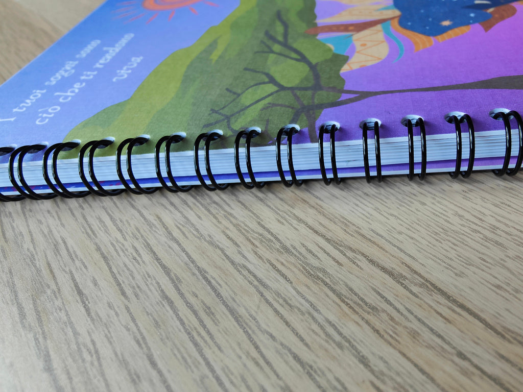 Quaderno artigianale illustrato "La magia di un sogno" - Journal mindfulness e idea regalo