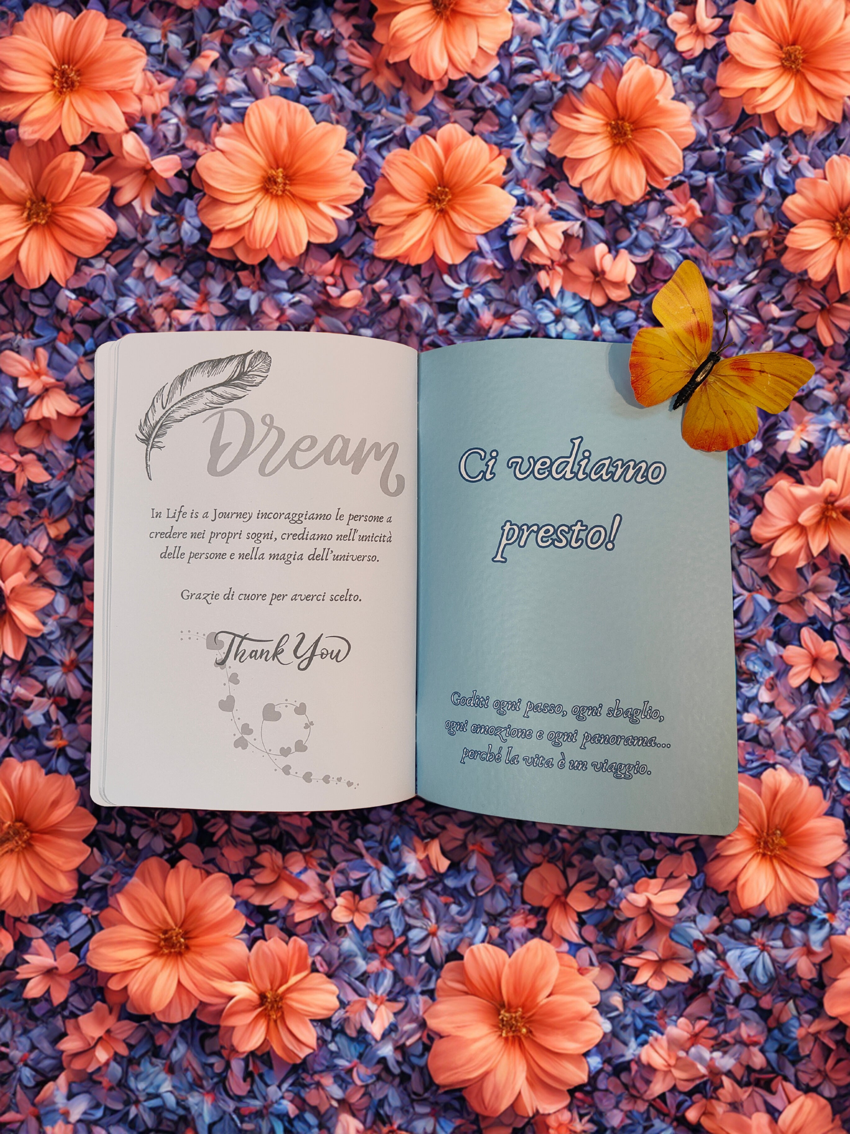 Quaderno artigianale illustrato "Un giorno in Provenza" - lavanda e sogni d'estate